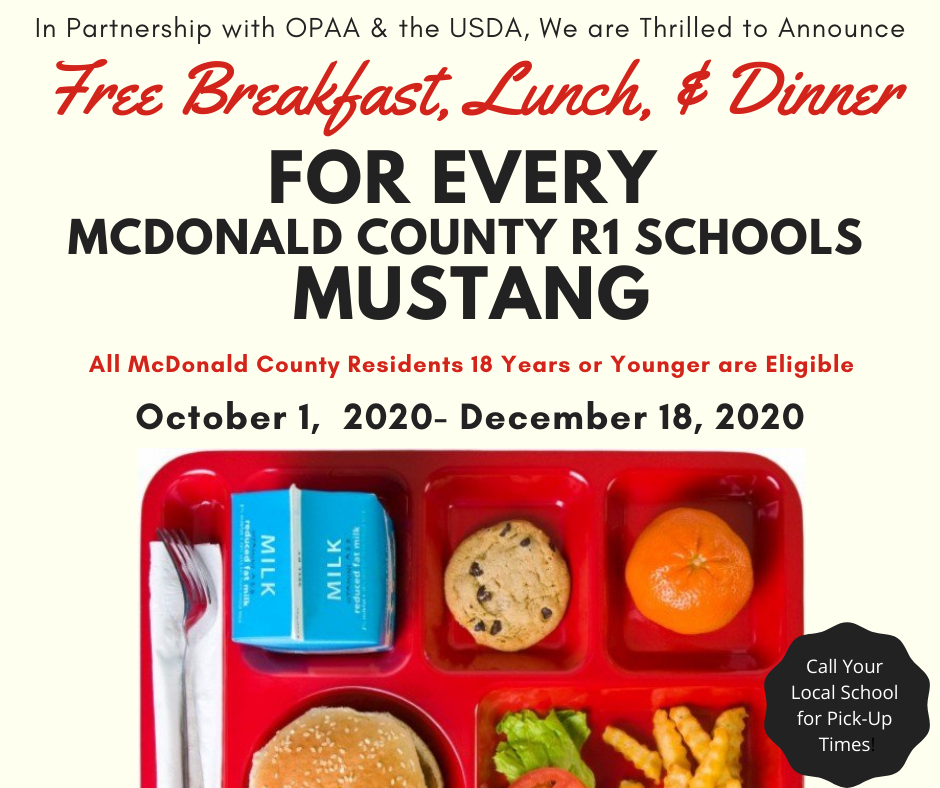 Free meals notification