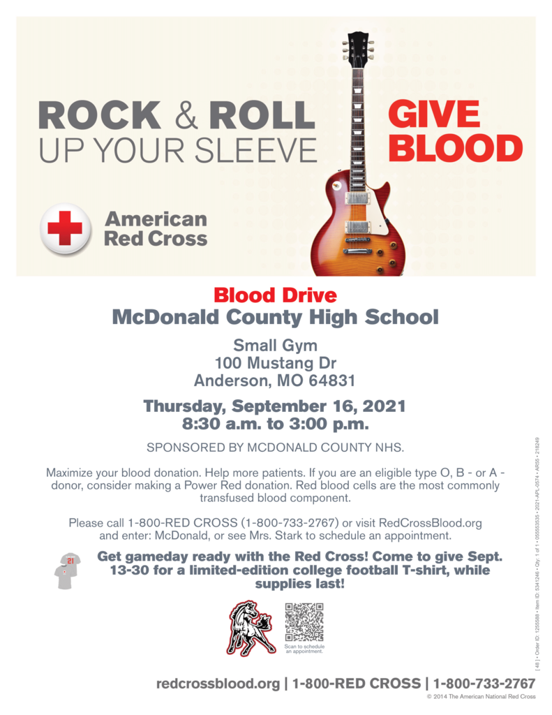 Blood drive poster