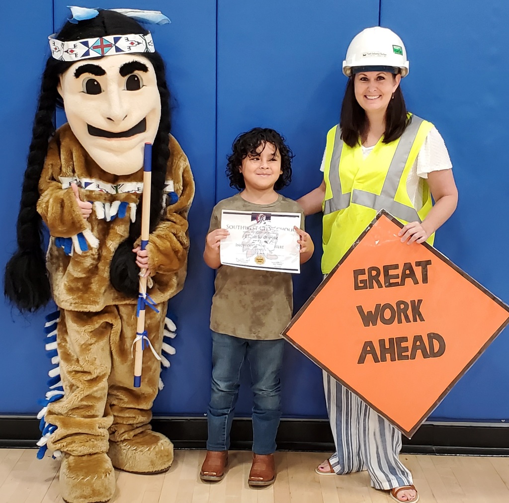 Elijah Rodriguez with Ms. McDowell - 1st