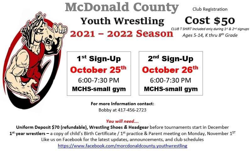 McDonald County Youth Wresting