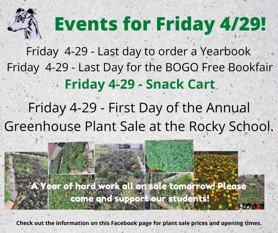 Events for Friday!