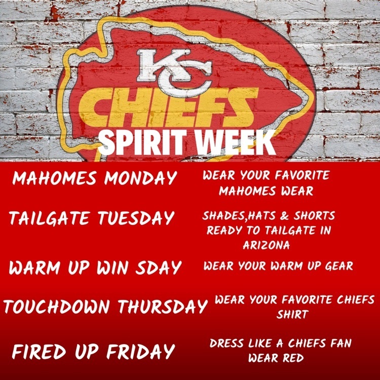 chiefs spirit week