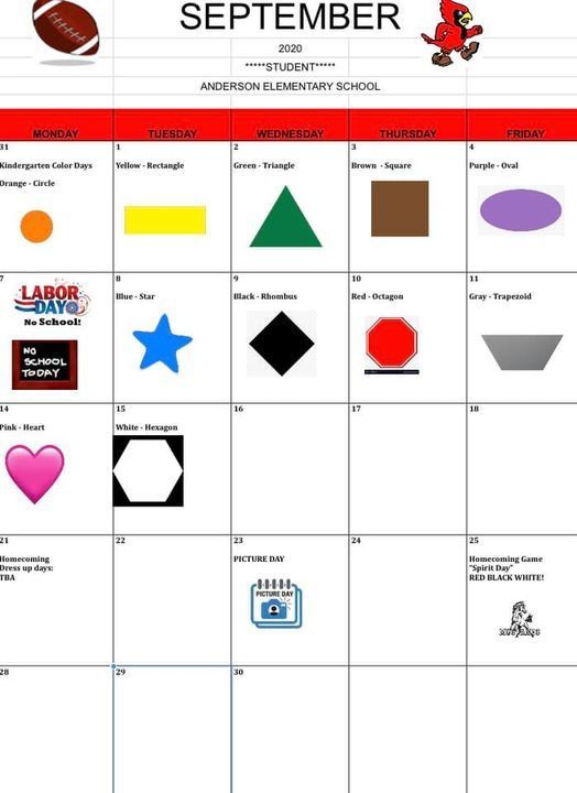 sept calendar
