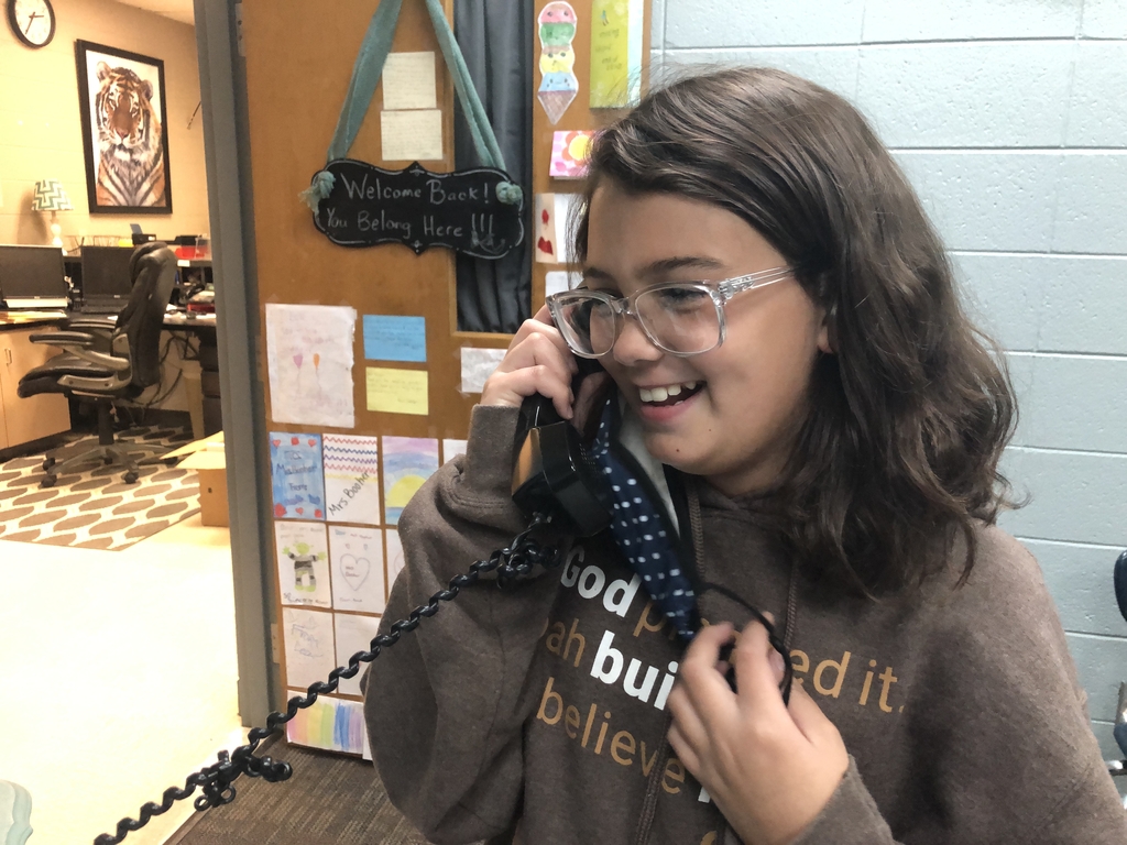 Student on the phone